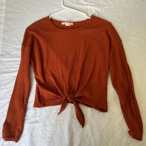 Caution To The Wind extra small orange long sleeve sweater